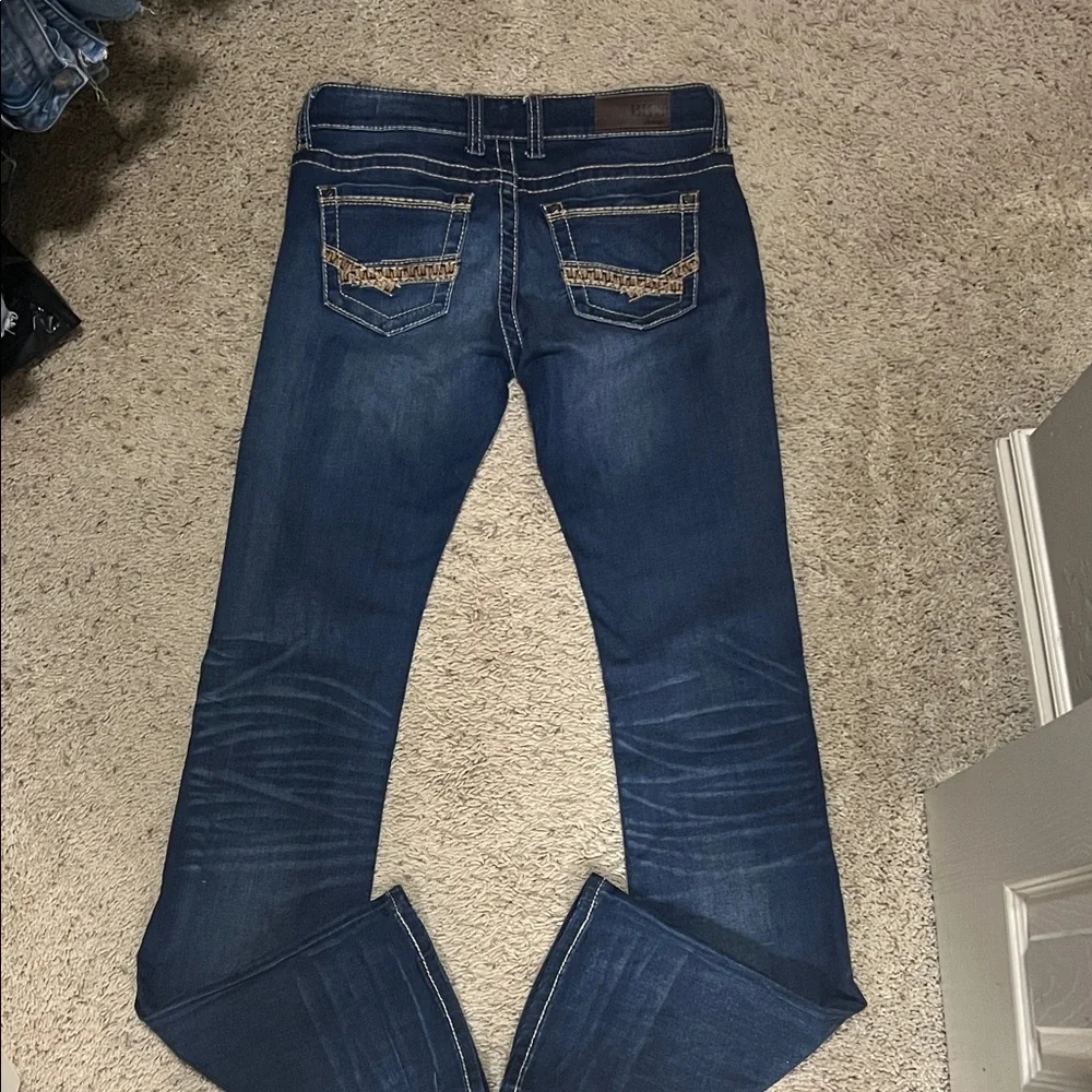 BKE Women's Boot Cut Jeans in Dark Blue - Picture 6 of 8